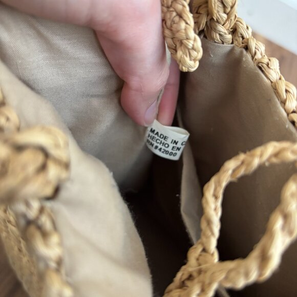 Woven Beachy Summer Purse Bag Tote - Picture 9 of 10